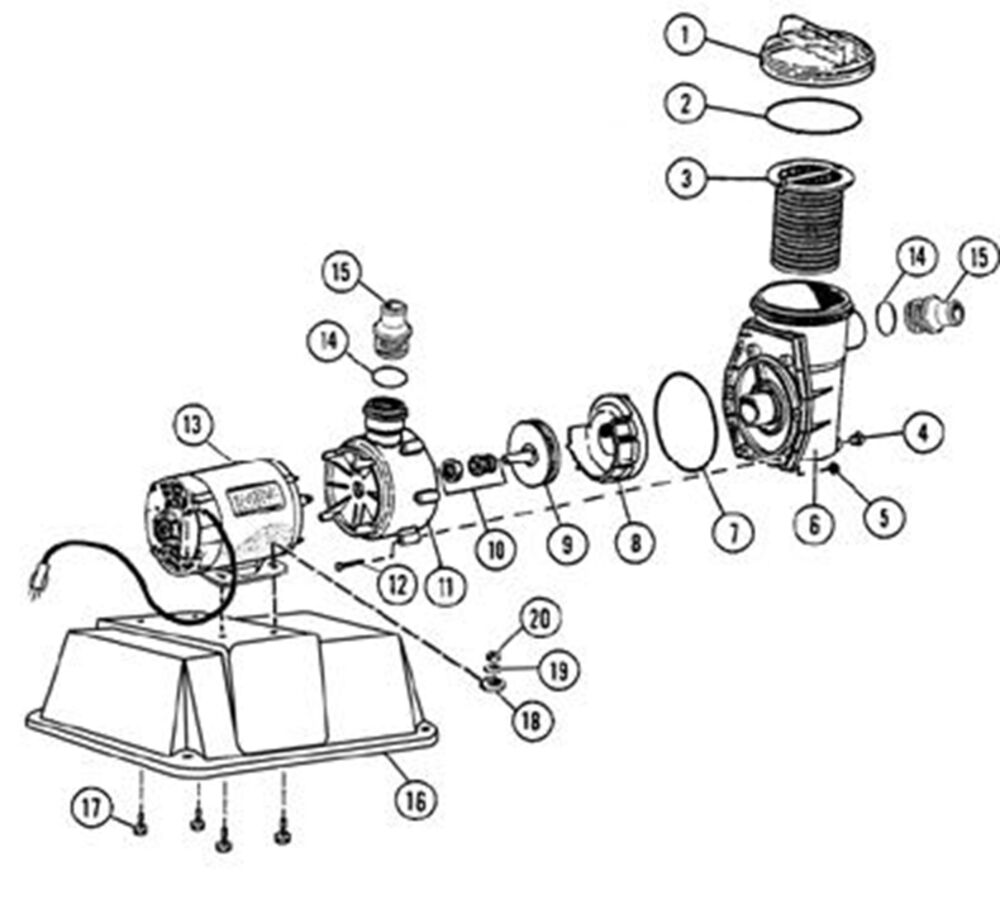 POOL360 | 1HP PowerLine XP 0-3196-003 Pump