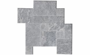 POOL360 | 12" x 24" 3cm Tumbled Marble Paver Sky Blue