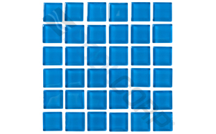 medium blue 1"x1" straight