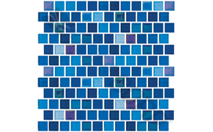 bright cobalt blue blend 1"x1" stagger