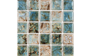 turquoise 1"x1" straight