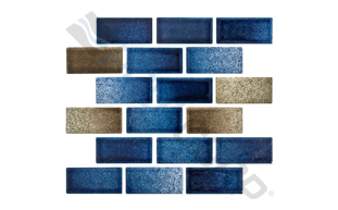 blue gray mix 1"x2" stagger