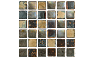 blonde mix 1"x1" straight