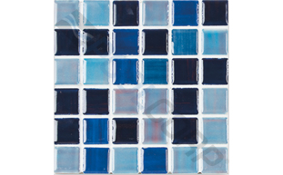 blue mix 1"x1" straight