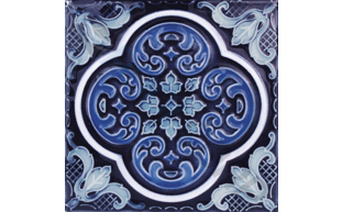 cobalt ocean deco 6"x6"