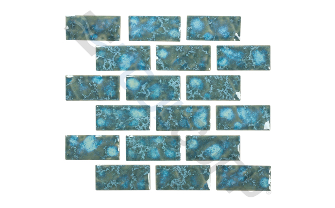 sea green 1"x2" stagger