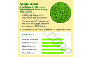 POOL360 | DELTA BLUEGRASS 25# SHADE BLEND SEED