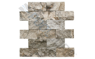 silver 2"x4" stagger