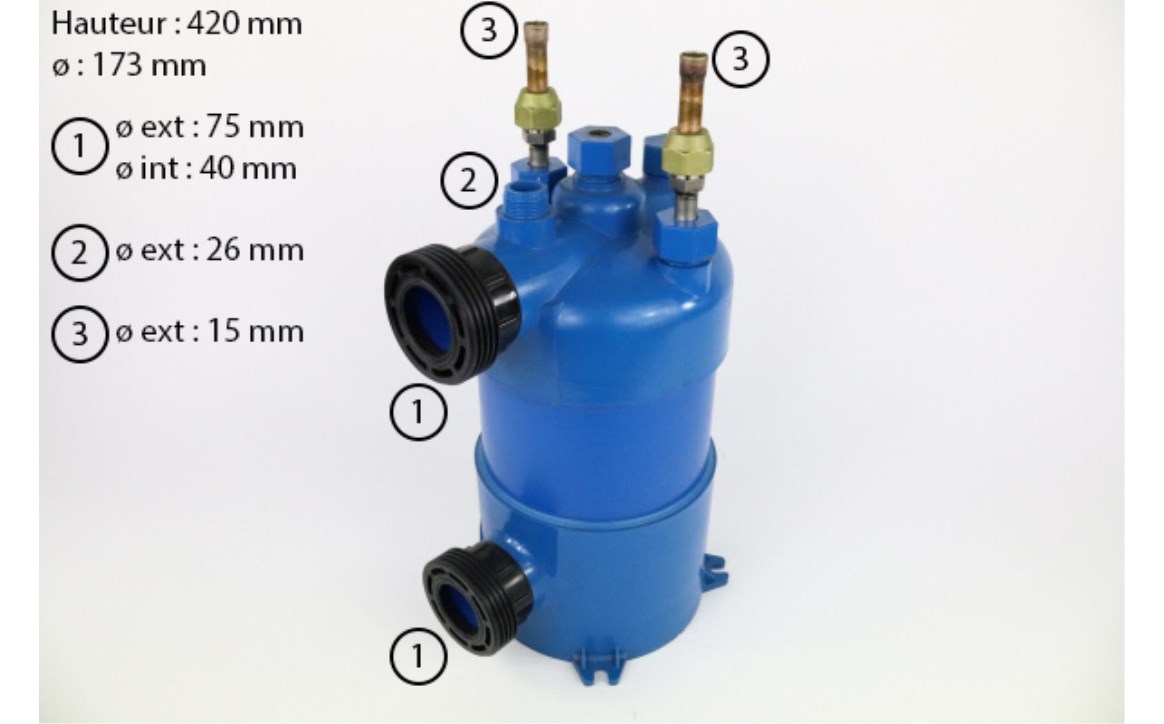 ECHANGEUR TITANE GARDEN PAC 7.5 KW