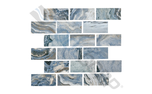 light blue 1"x2" stagger