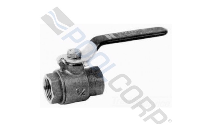 2" Two-Piece Bronze Ball Valve Full Port with Threaded Ends 150 SWP 600 WOG redirect to product page