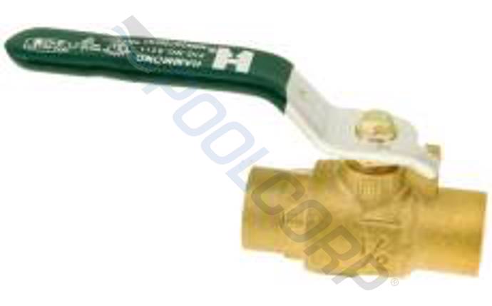 1" Two-Piece Brass Ball Valve Standard Port Solder Ends 400 WOG redirect to product page