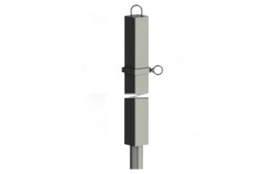 POOL360 | Square Stanchion Sliding Collar with Eyebolt