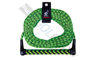 Airhead Kwik Tek AHSR-9 – Corde De Remorquage Sports Nautiques 75 Pieds (22,9 M) Avec Poignée EVA Confort, Jaune Fluo – Ski, Wakeboard, Tube