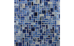 light blue mosaic pattern