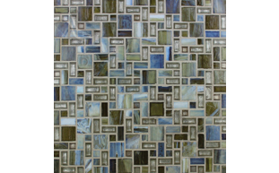 latte silver mosaic pattern