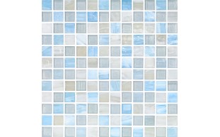 argent blue 1"x1" straight