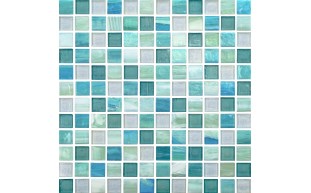 cerulean aqua 1"x1" straight