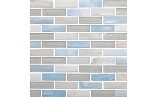 argent blue 1"x3" stagger