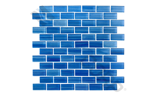 blue 1"x2" stagger