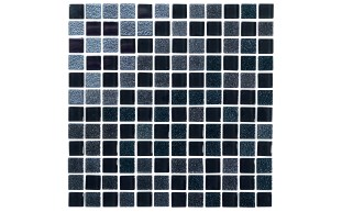 black 1"x1" straight