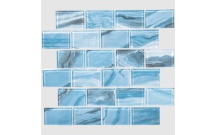 turquoise 2"x3" stagger