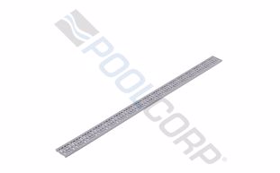 POOL360 | 3' Gray Square Pattern Grate for Slim Channel