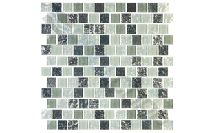 silver 1"x1" stagger