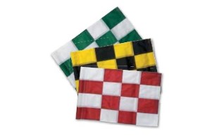 POOL360 | Black/White Checkered Tube Style Regulation Flags