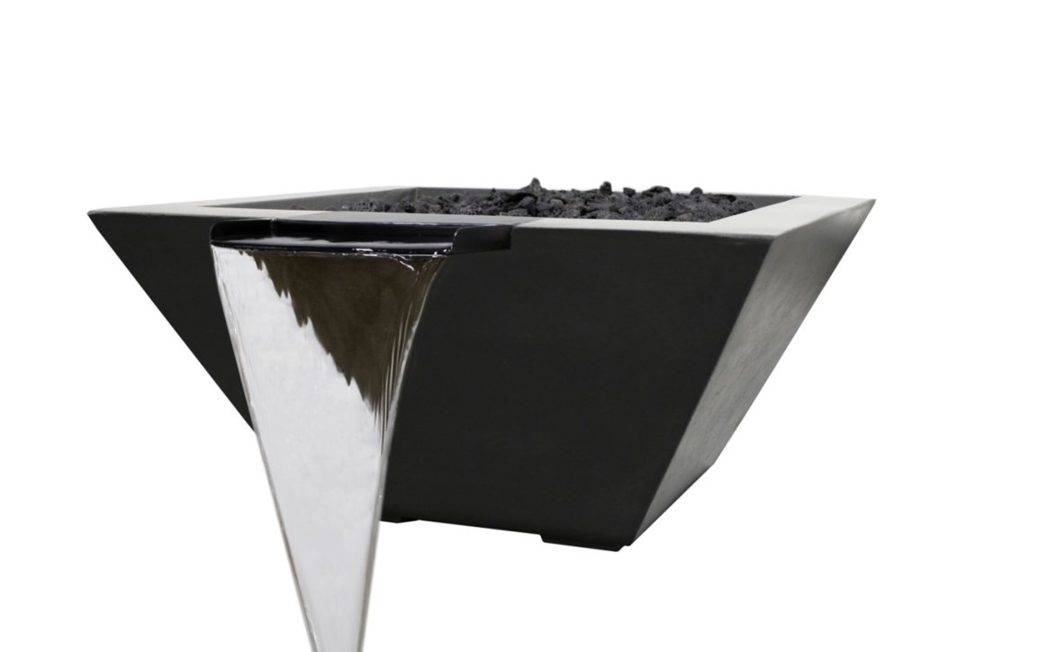 Pentair MagicFlame square fire and water bowl