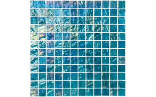 aquamarine 1"x1" straight