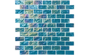 aquamarine 1"x2" stagger