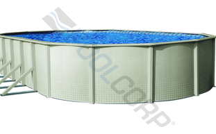 POOL360 | 12' x 17' Oval Reprieve Above Ground Pool Sub-Assembly with ...