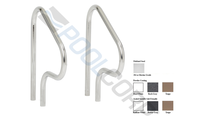 26" Stainless Steel Figure 4 Handrail Pair redirect to product page