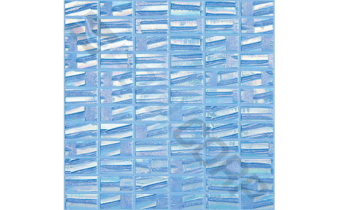 light blue 1"x1" straight