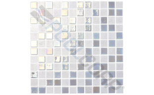 pearl white 1"x1" straight