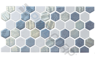 silver border mosaic border