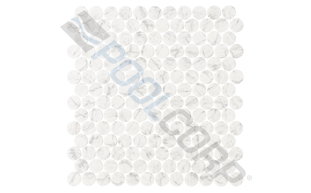 marble penny round 1"x1" straight