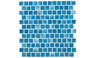 caribbean blue 1"x1" stagger